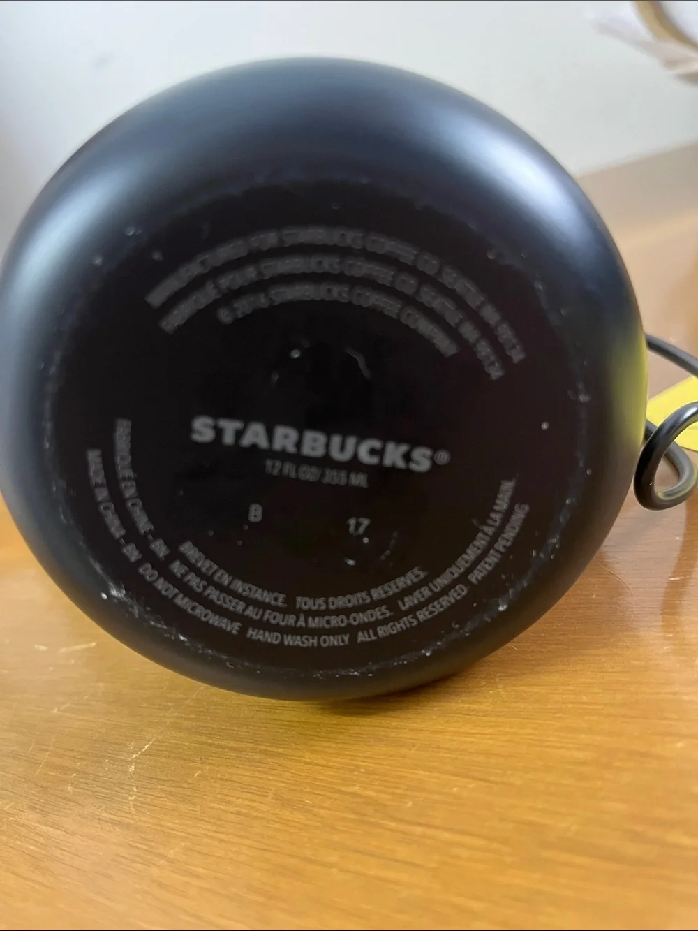 Starbucks Gathering/Camping Stainless Matte Black Steel Cup